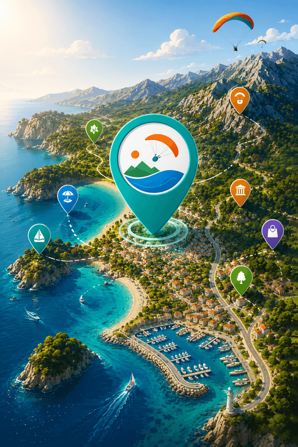 Fethiye rota oluşturma haritası